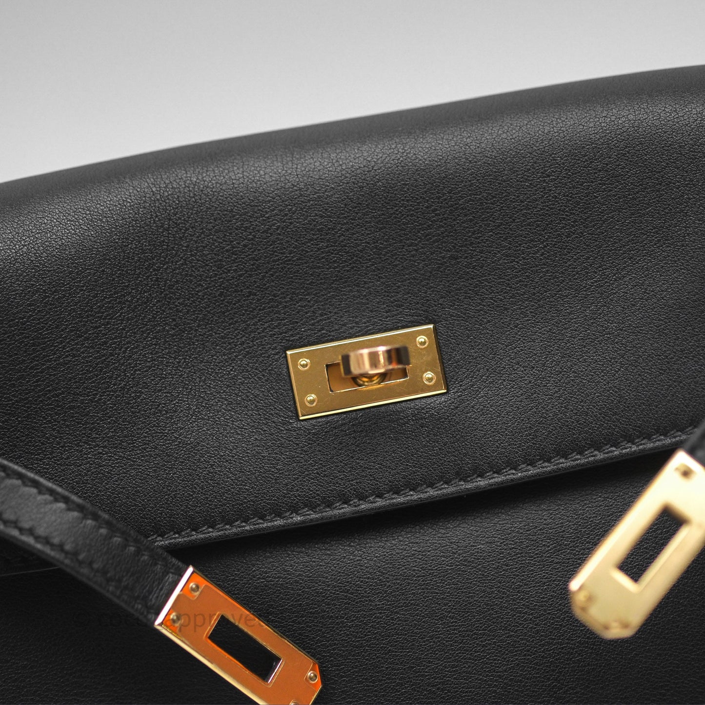 Hermès Kelly Danse II Bag Black Noir 89 Swift Gold Hardware