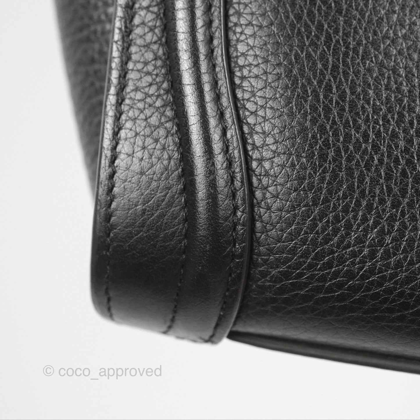 Celine Nano Luggage Bag Black Drummed Calfskin