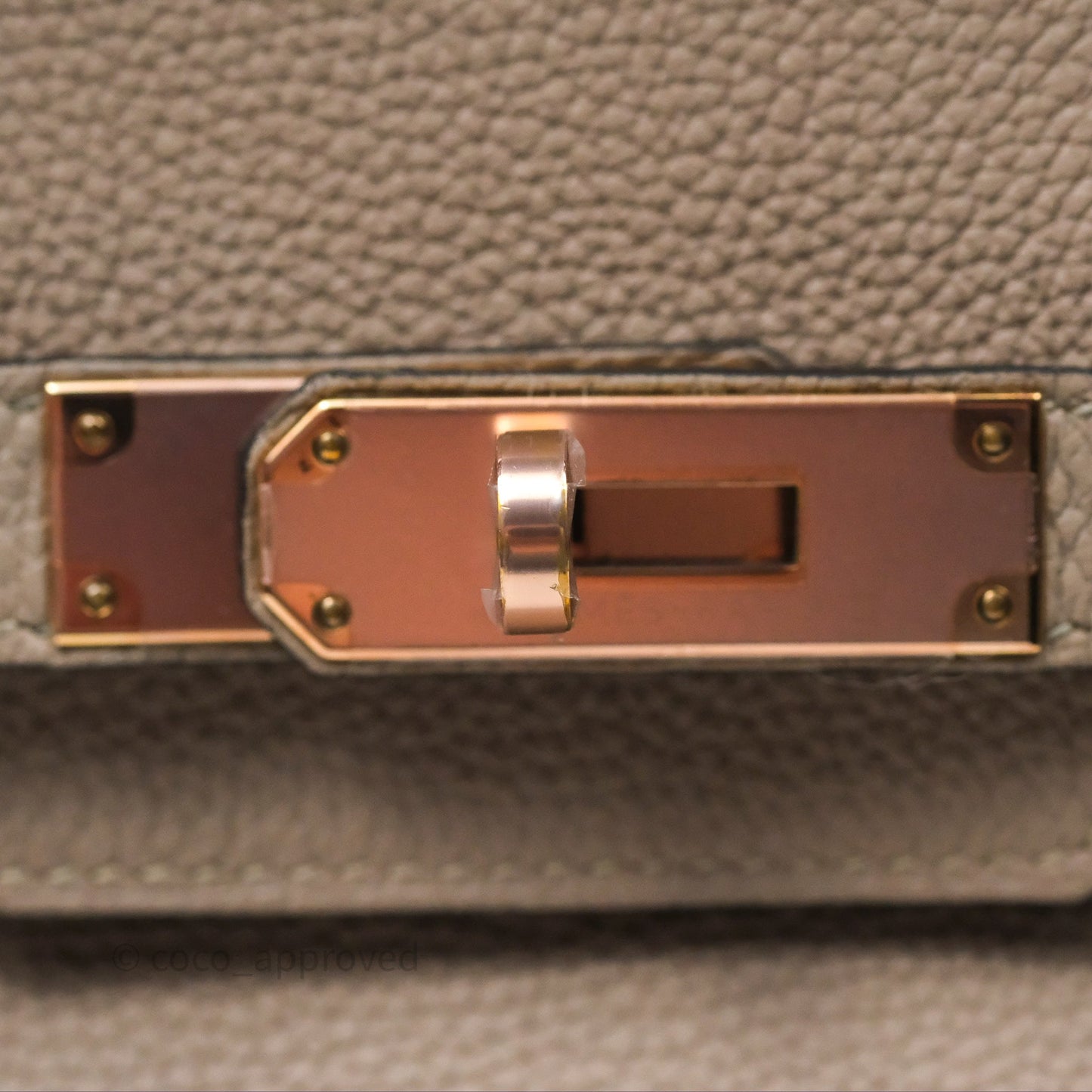 Hermès Birkin 30 Retourne Gris Asphalte M8 Togo Rose Gold Hardware
