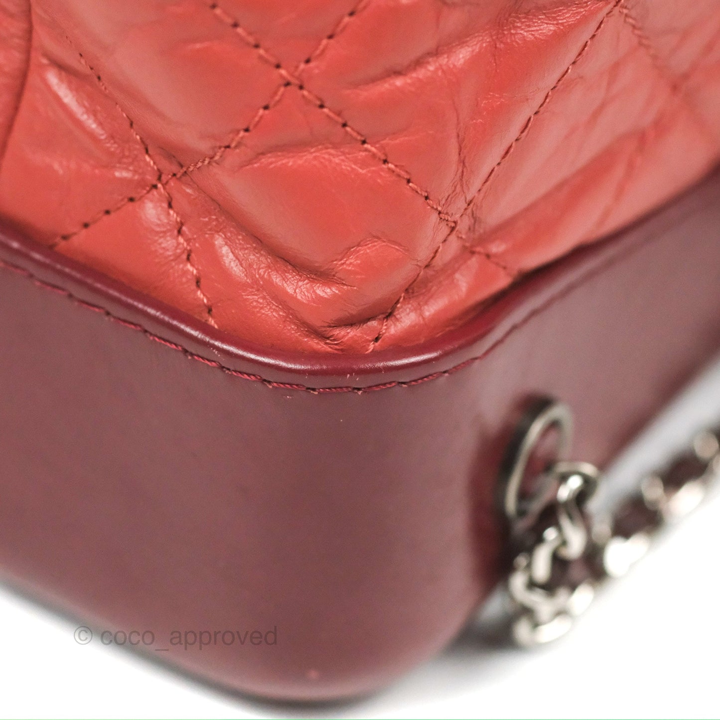 Chanel Medium Gabrielle Backpack Quilted Red Aged Calfskin