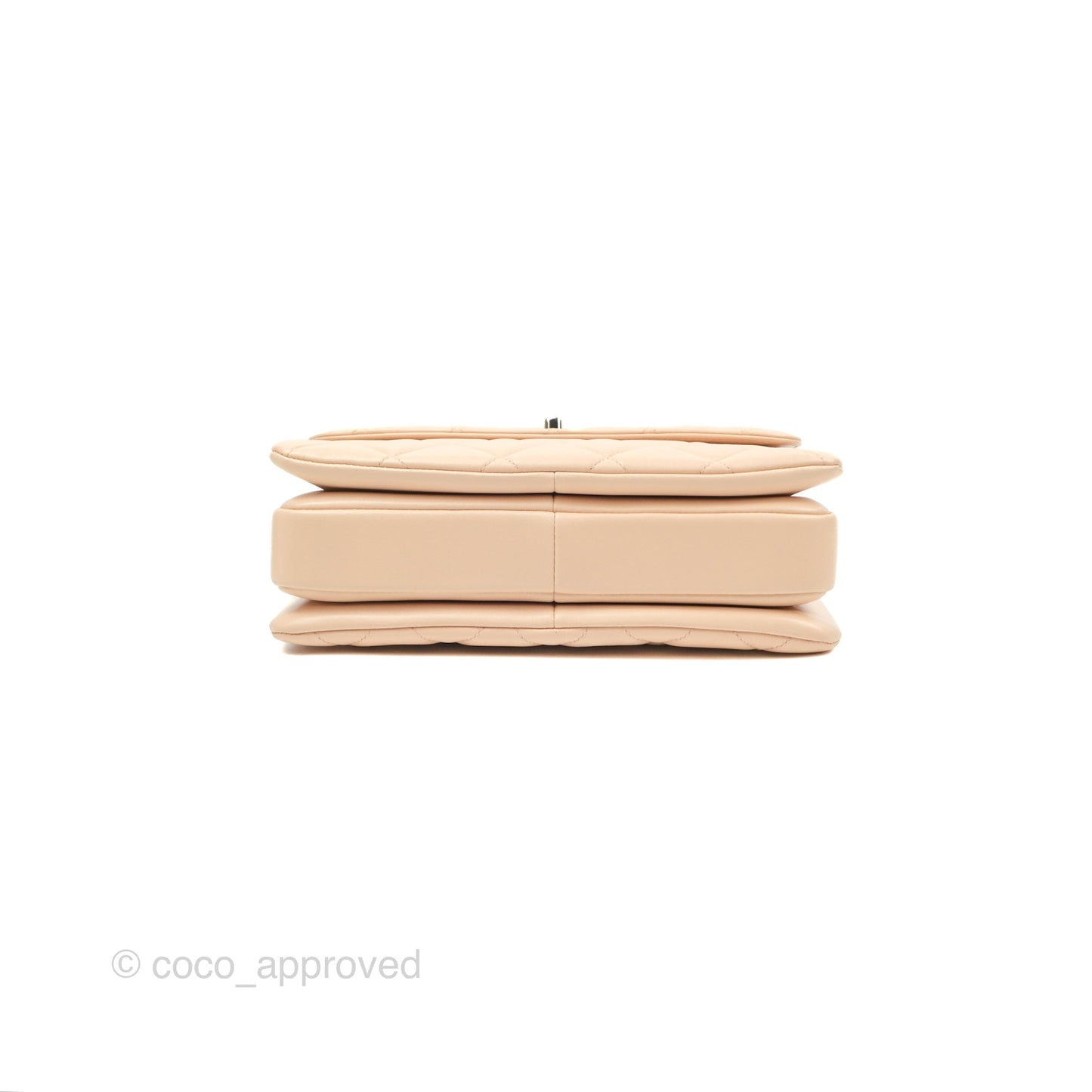 Chanel Small Trendy CC Light Beige Pink Lambskin Gold Hardware