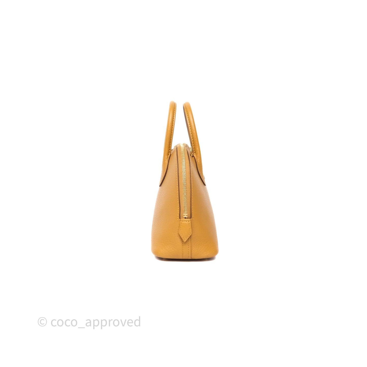 Hermès Bolide Mini 1923 Caramel 28 Chevre Mysore Strap Ficelle/Black Gold Hardware