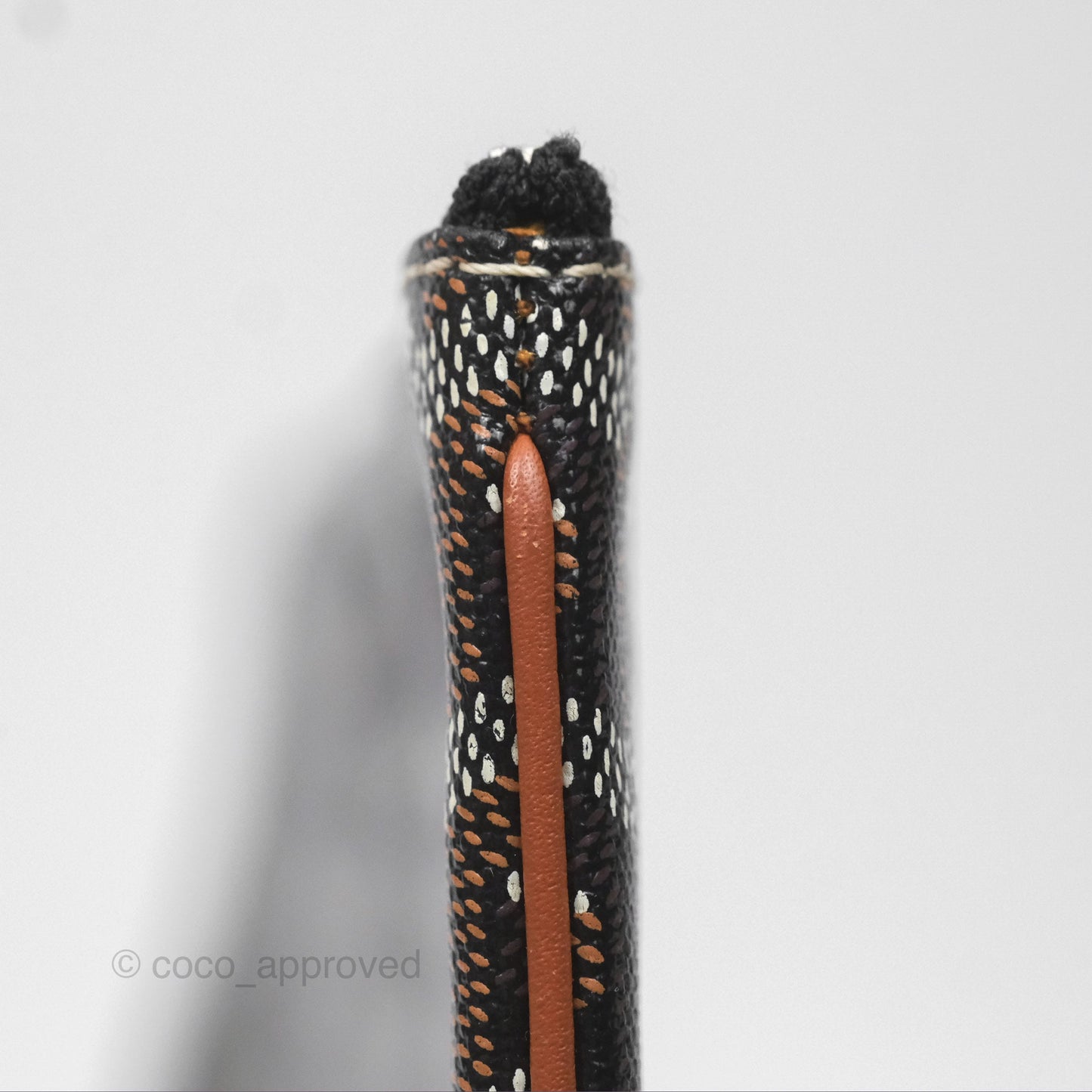 Goyard Sénat MM Pouch Black/ Tan