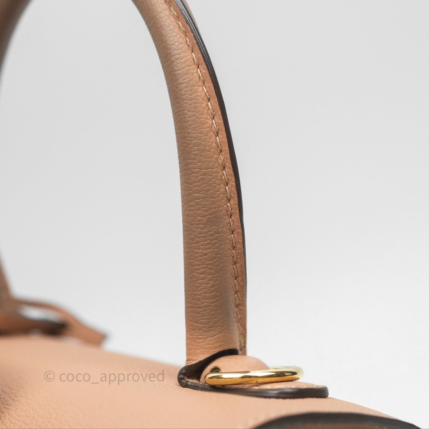 Delvaux Mini Brillant Bag Vison Grained Calfskin Gold Hardware with Twilly