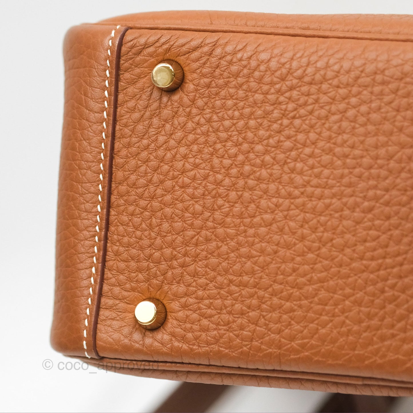 Hermès Mini Lindy 20 Gold Clemence Gold Hardware