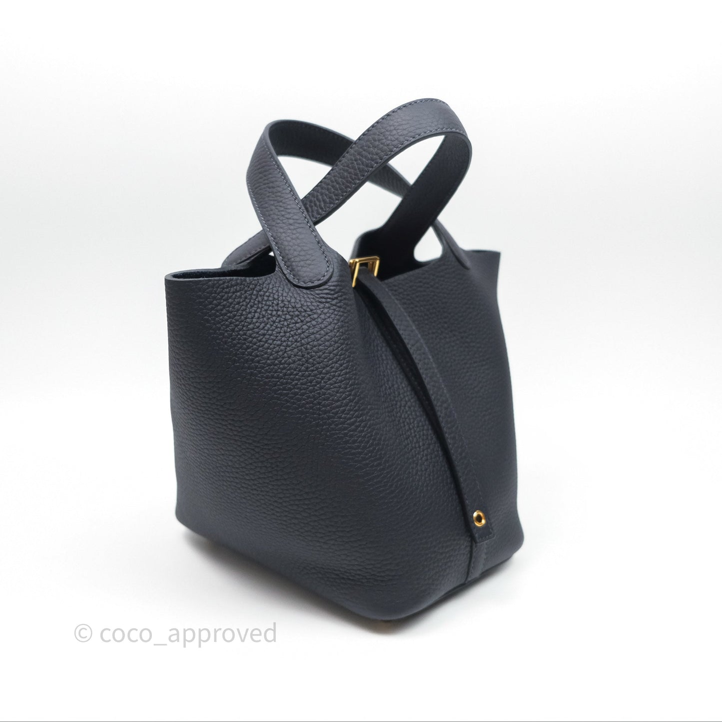 Hermès Picotin 18 Caban 3Y Clemence Gold Hardware