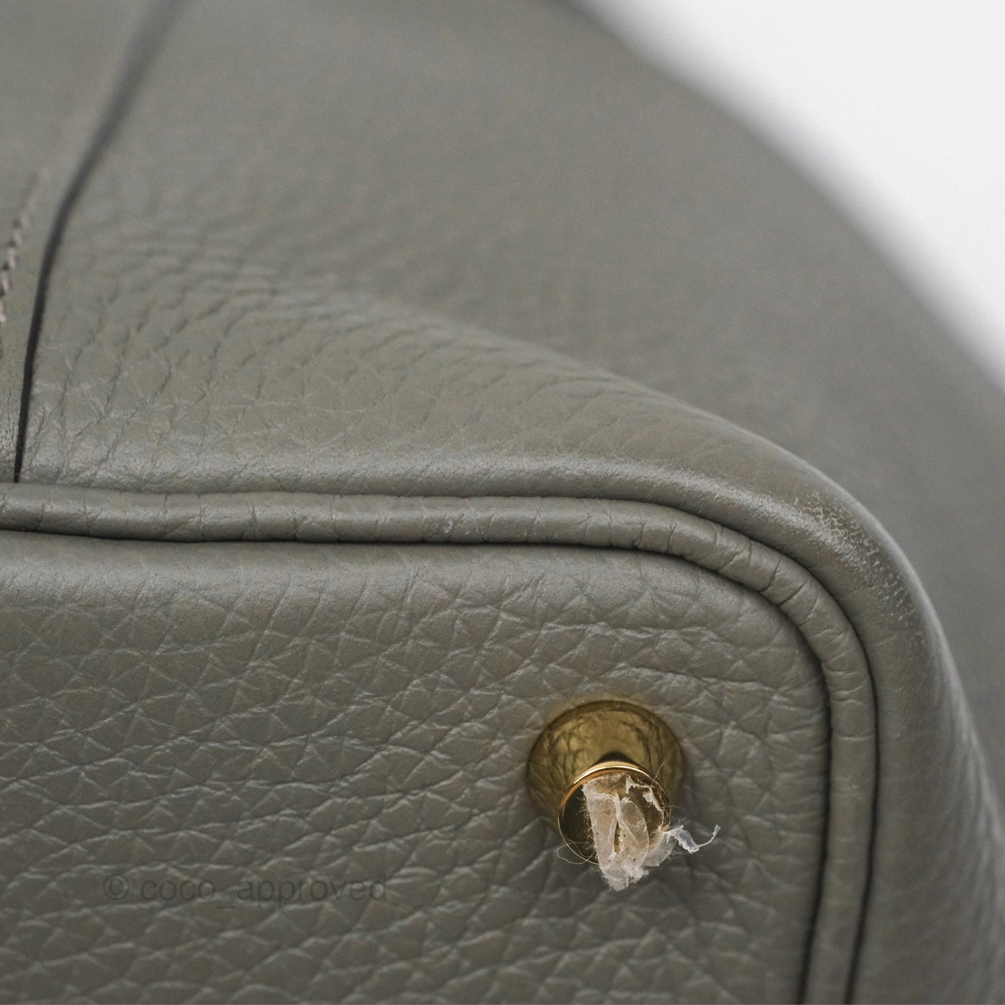 Hermès Picotin Lock 18 Gris Meyer 0L Clemence Gold Hardware