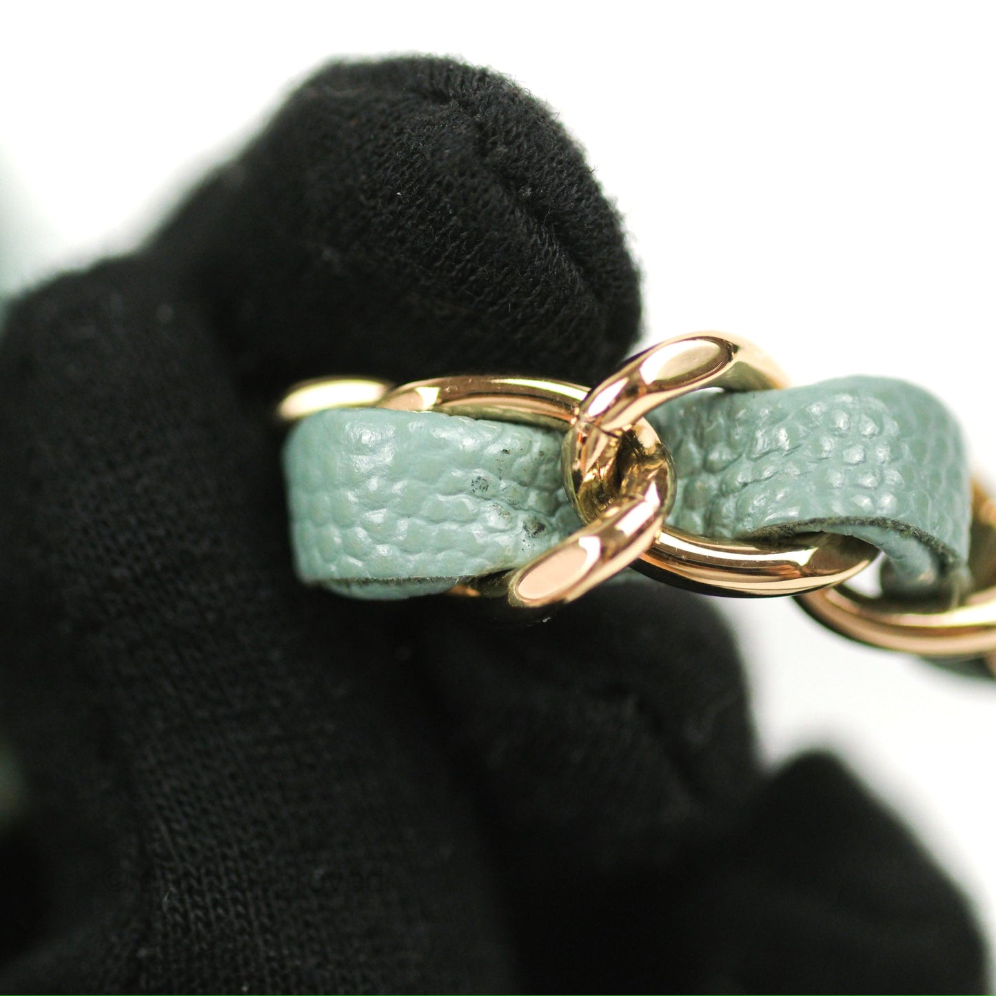 Chanel Classic M/L Medium Flap Quilted Tiffany Green Caviar Gold Hardware