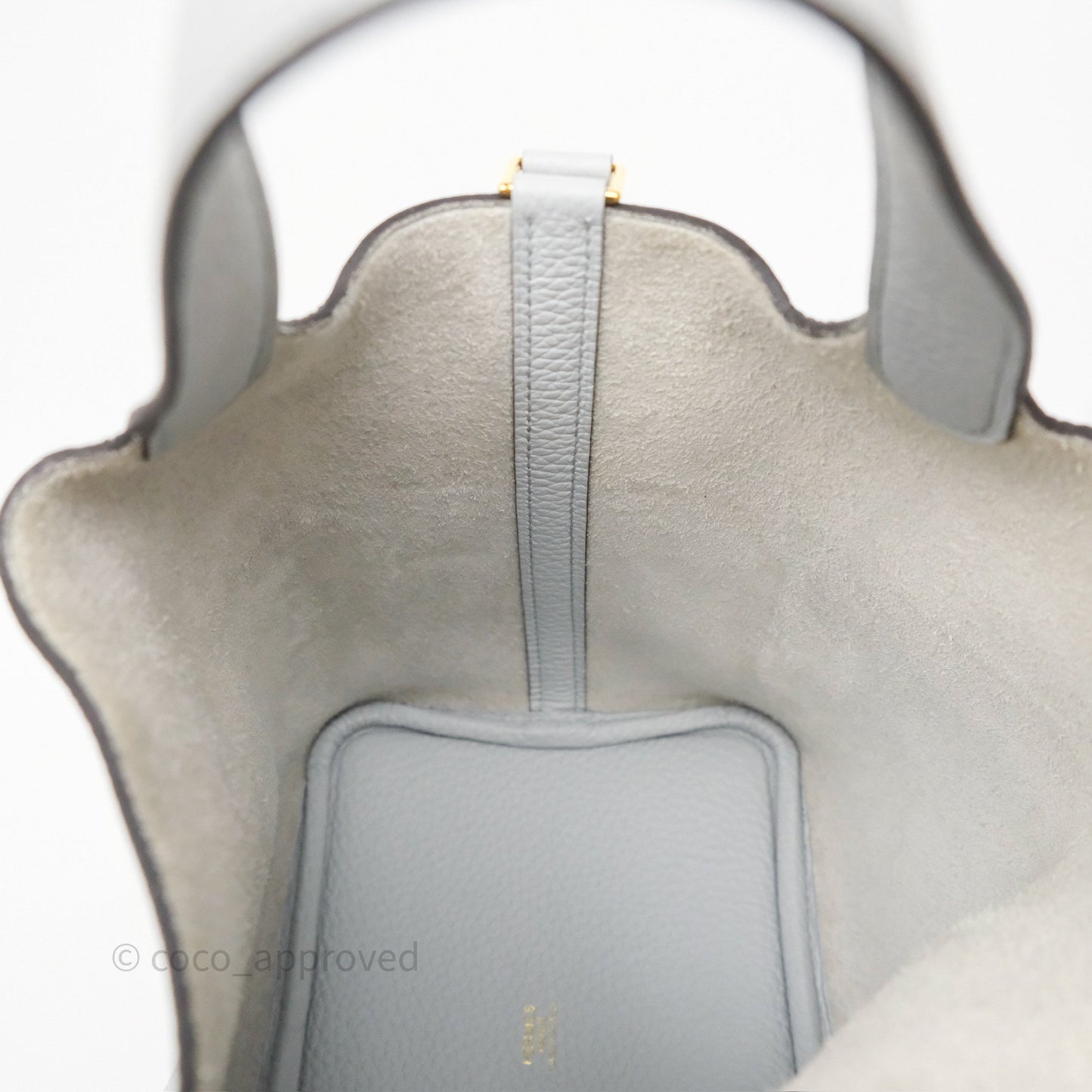 Hermès Picotin Lock 18 Bleu Pale 08 Clemence Gold Hardware