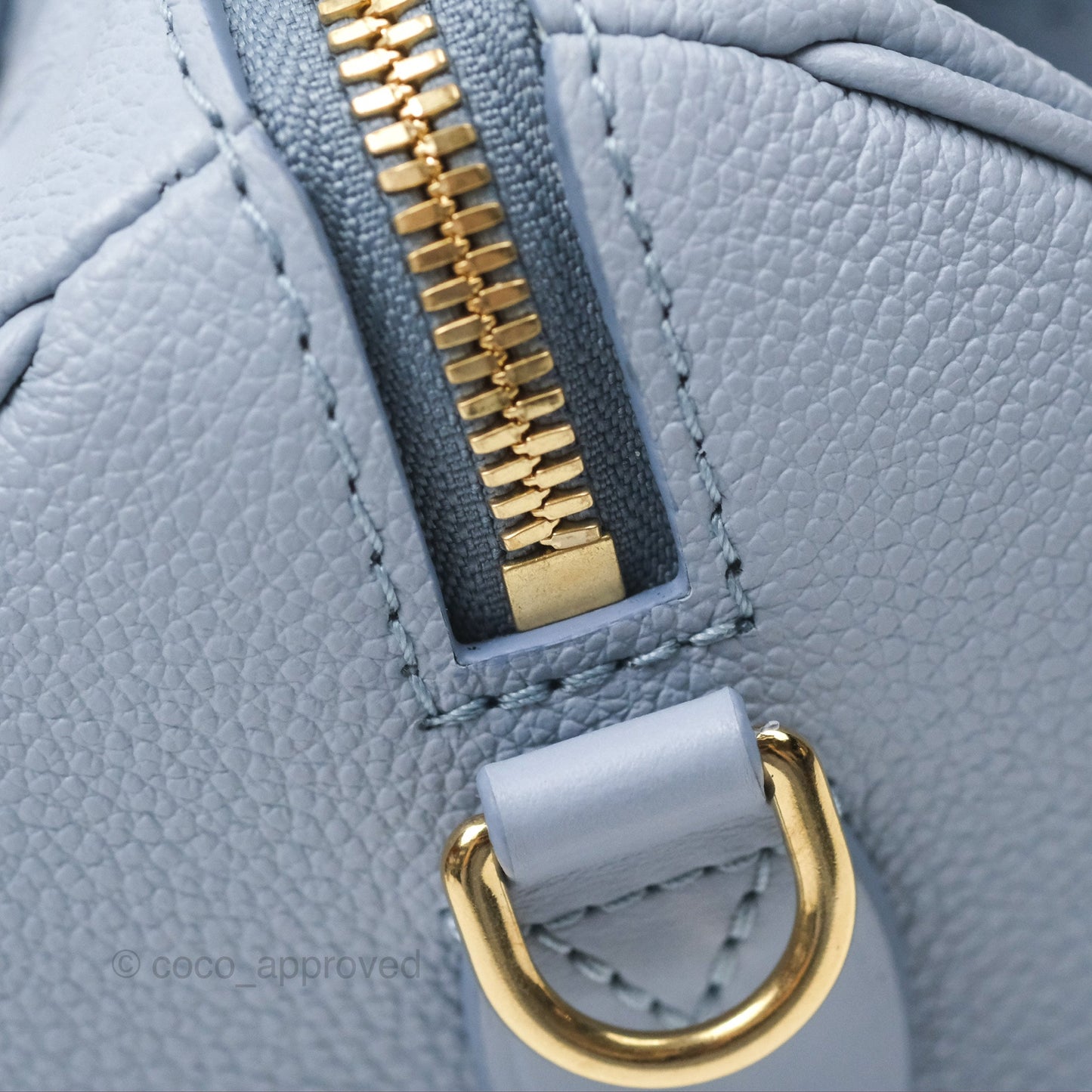 Louis Vuitton Speedy Bandoulière 20 Monogram Empreinte Leather Blue Hour