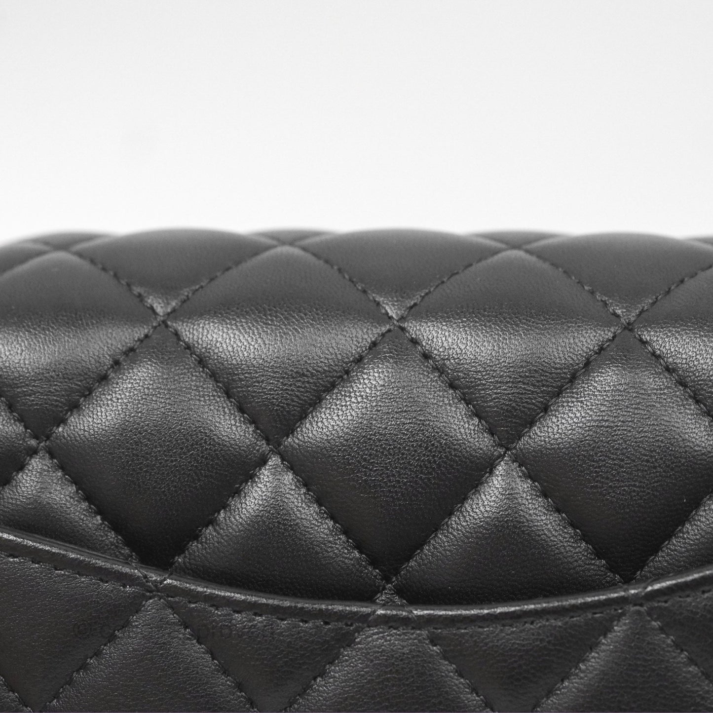 Chanel Quilted Mini Rectangular Black Lambskin Gold Hardware