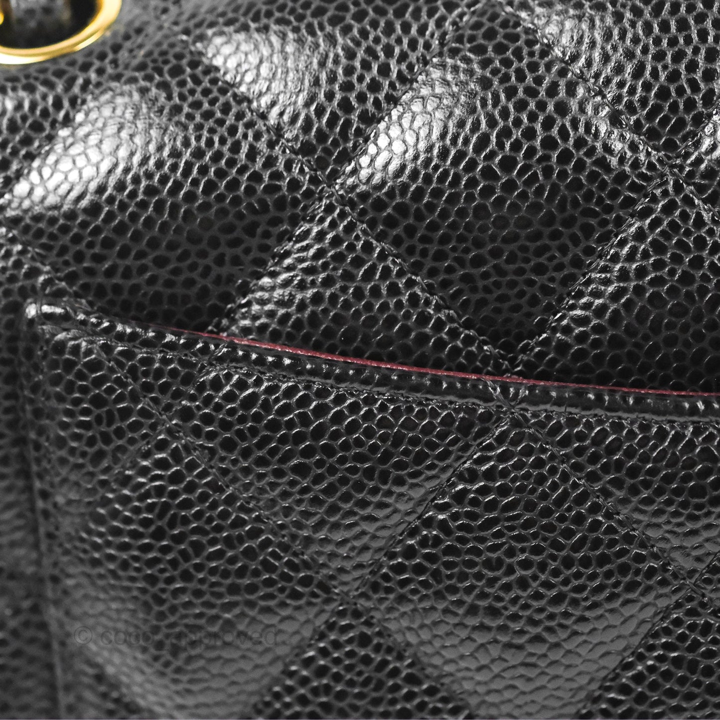 Chanel Jumbo Double Flap Black Caviar Gold Hardware⁣⁣
