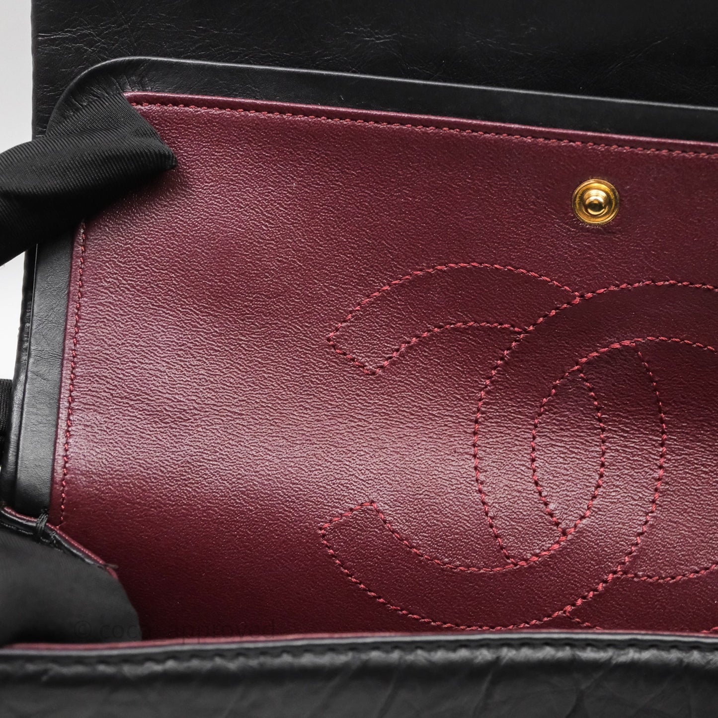 Chanel Reissue 225 Flap Black Aged Calfskin Gold Hardware