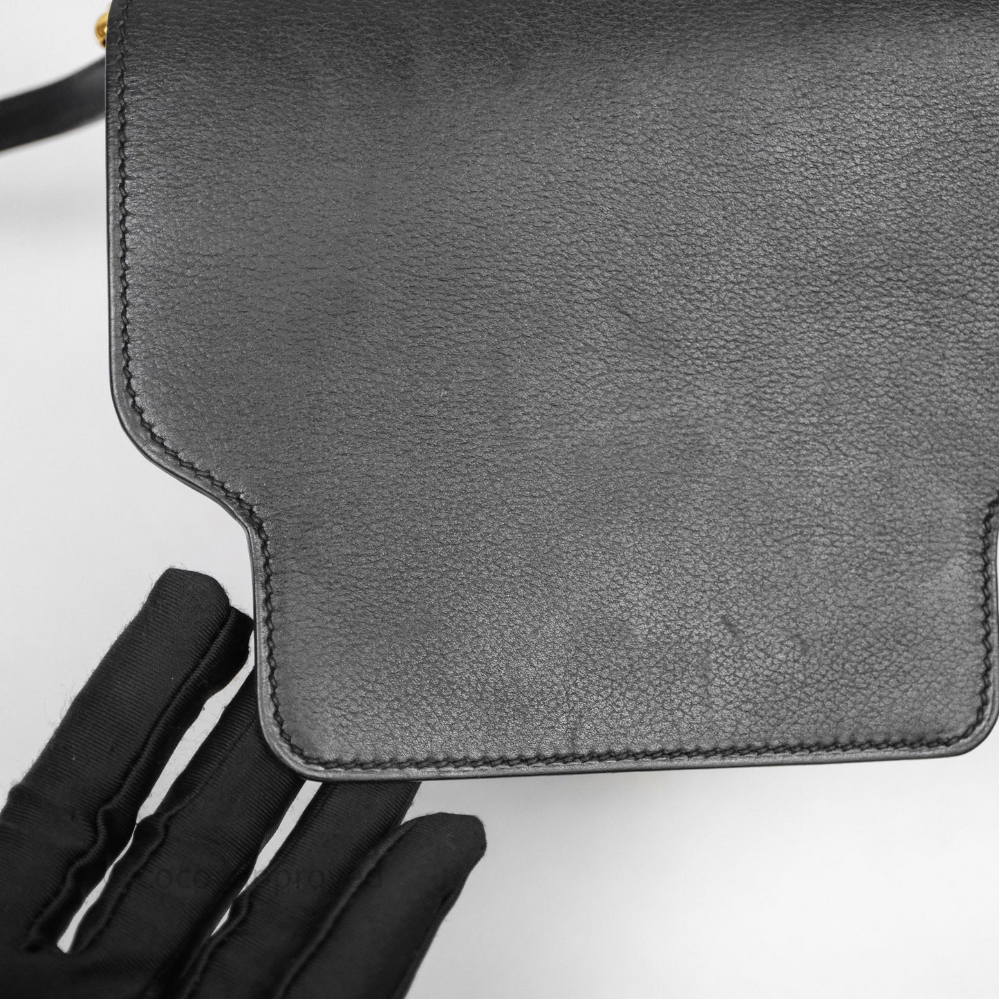 Hermès Roulis Mini 18 Black Veau Evergrain Gold Hardware