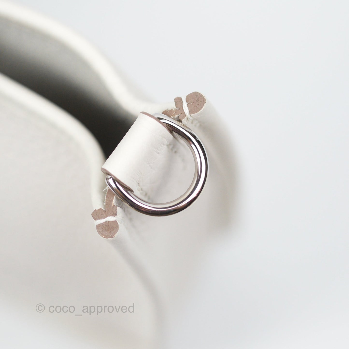 Hermès Mini Evelyne 16 Gris Pale M4 Clemence Palladium Hardware