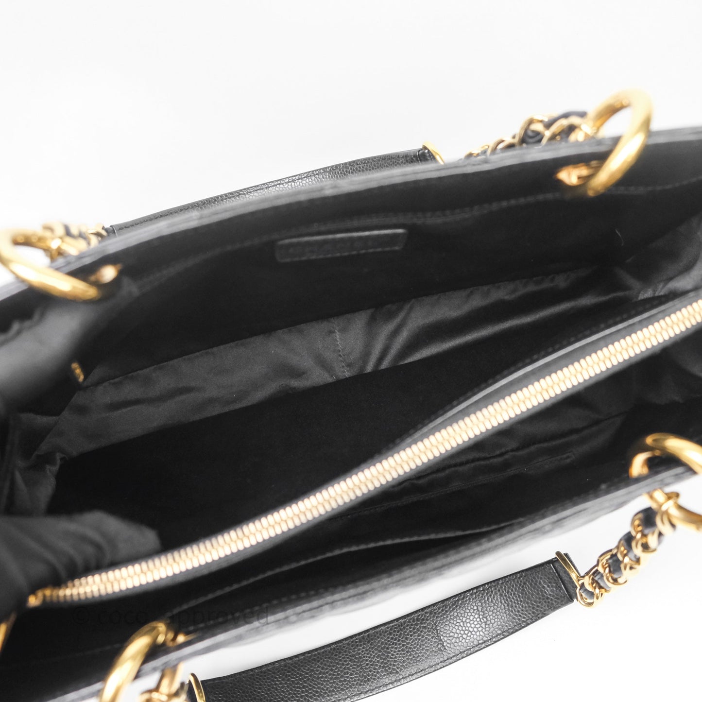 Chanel GST Black Caviar Gold Hardware