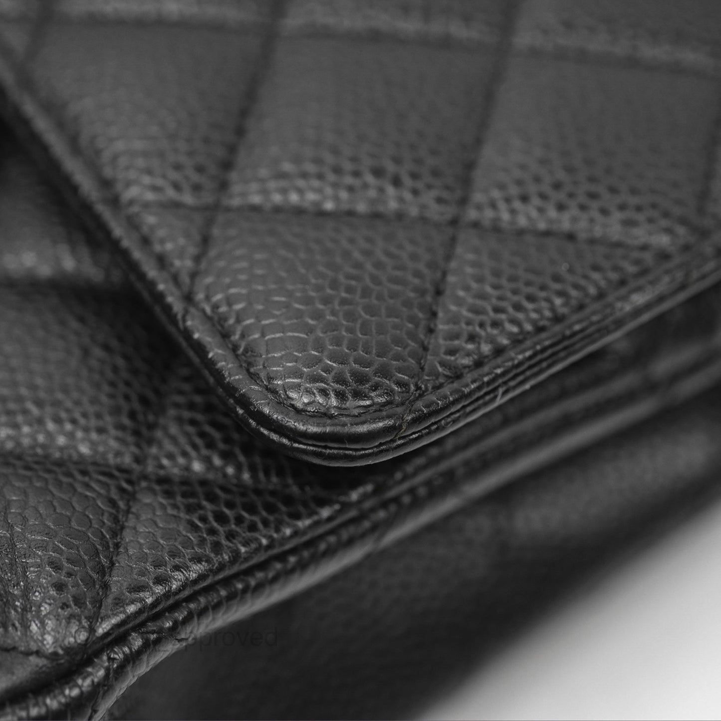 Chanel Medium Classic Flap Quilted Black Caviar Gold Hardware