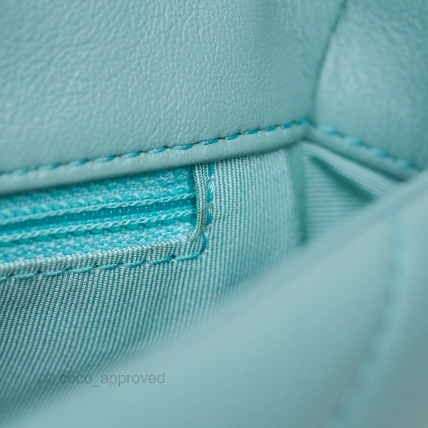 Chanel 19 Small Tiffany Blue Mixed Hardware