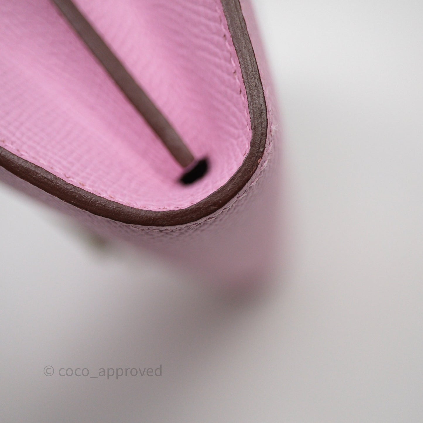 Hermès Constance To Go Wallet Mauve Sylvestre X9 Epsom Palladium hardware