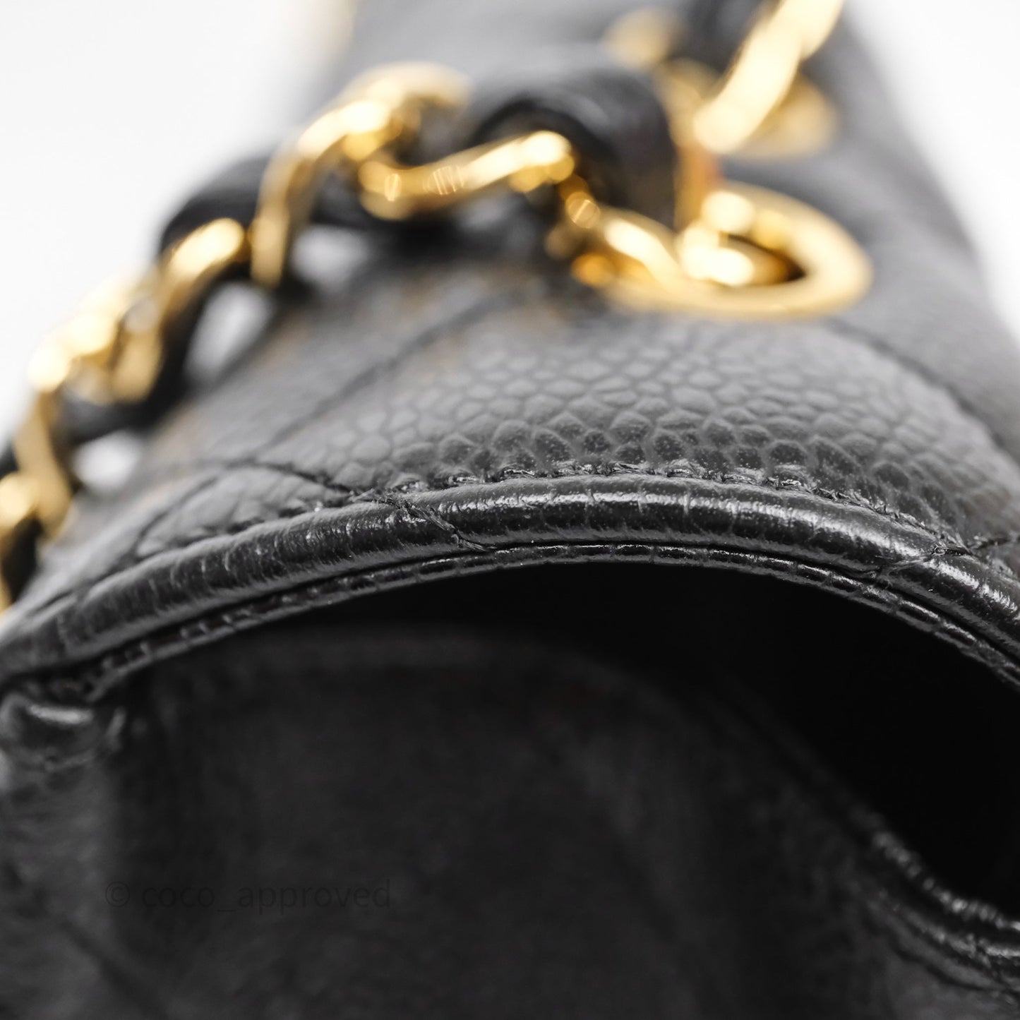 Chanel Jumbo Single Flap Black Caviar Gold Hardware⁣⁣