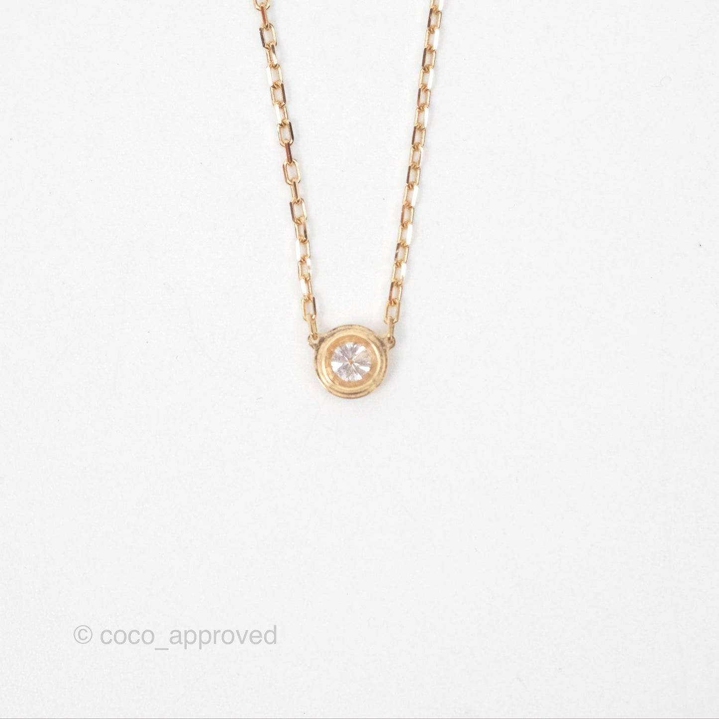 Cartier d'Amour Necklace Large Diamond 18K Gold