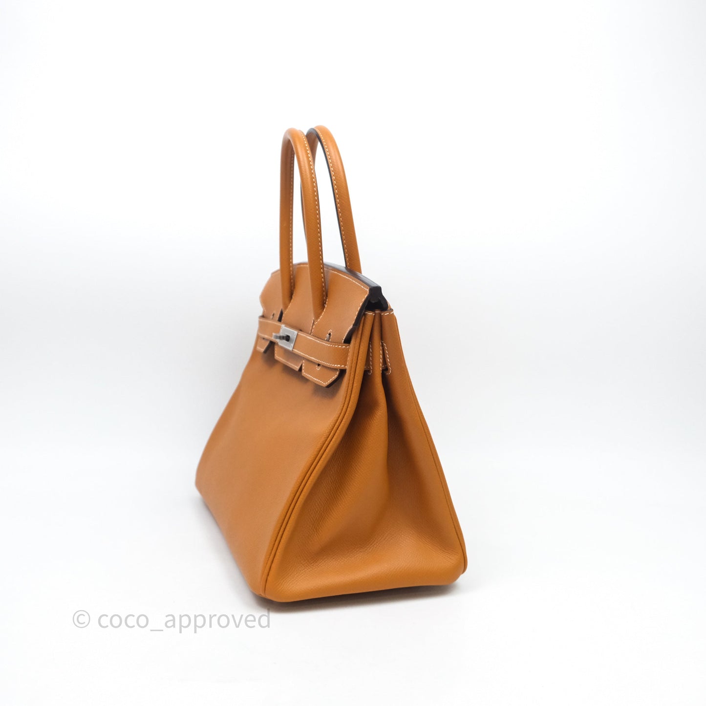 Hermes Birkin 30 Toffee Epsom Palladium Hardware