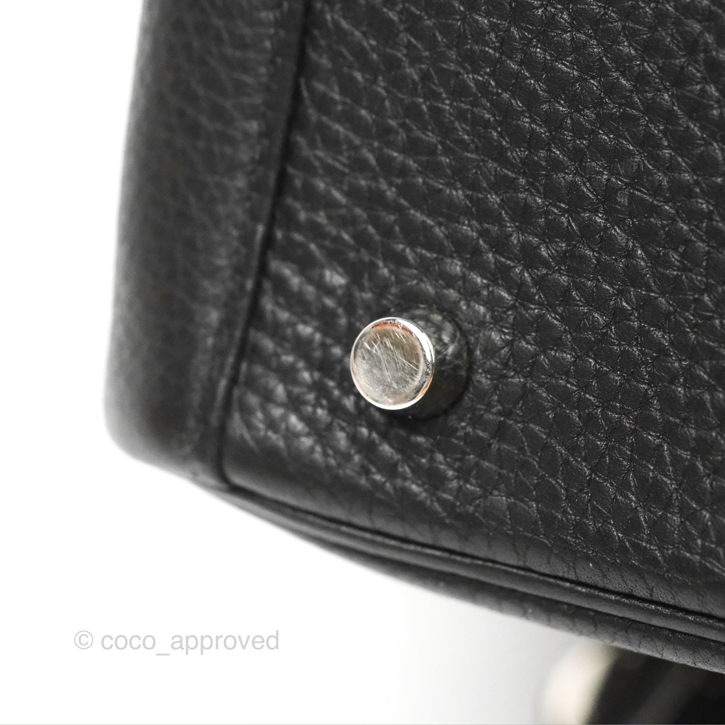 Hermès Lindy 26 Black Clemence Silver Hardware