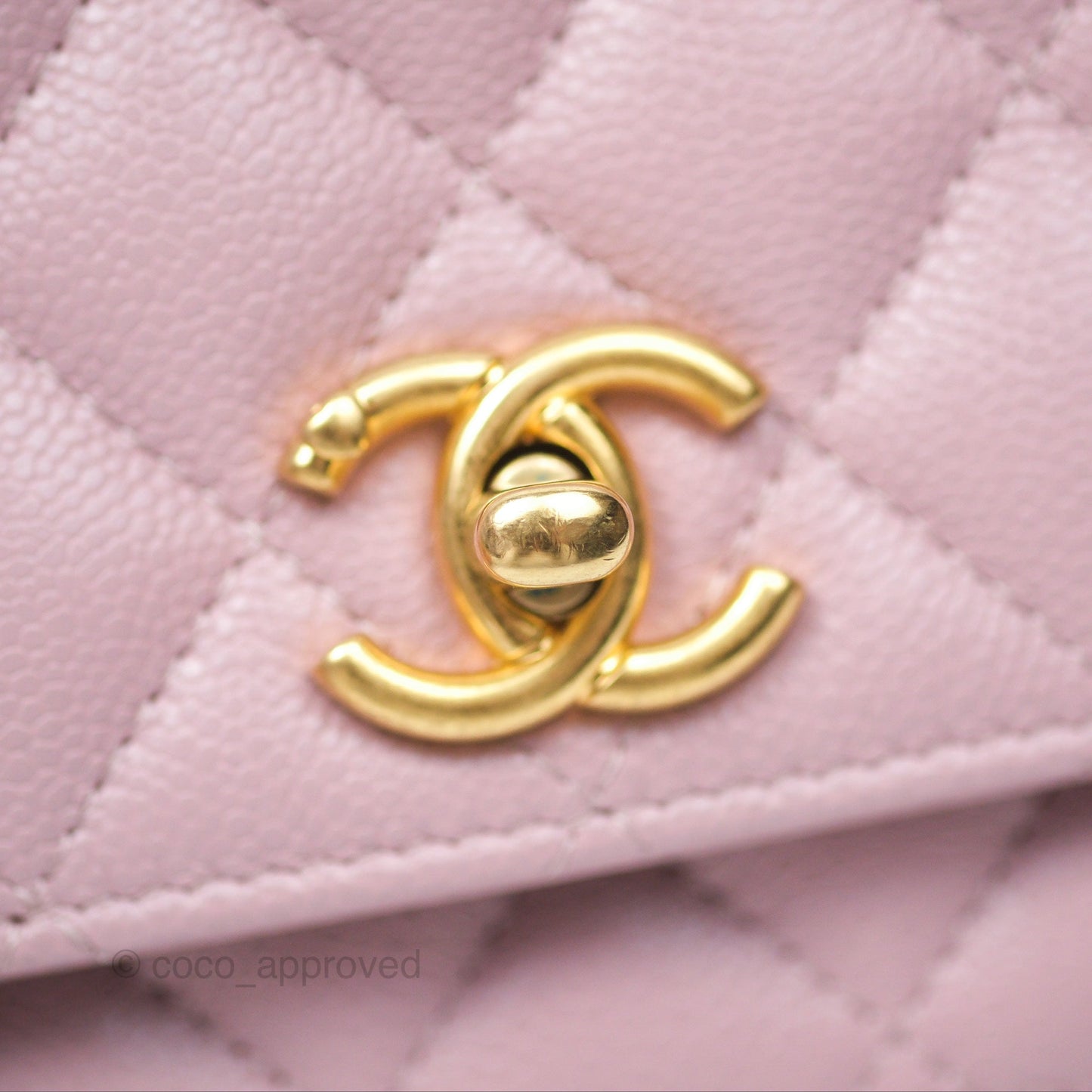 Chanel Heart Adjustable Chain WOC Dusty Pink Caviar Aged Gold Hardware