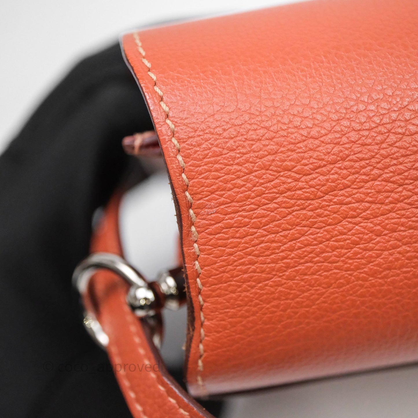 Hermès Roulis Mini 18 Evercolor AH Brush/ Rose Jaipur T5 Palladium Hardware
