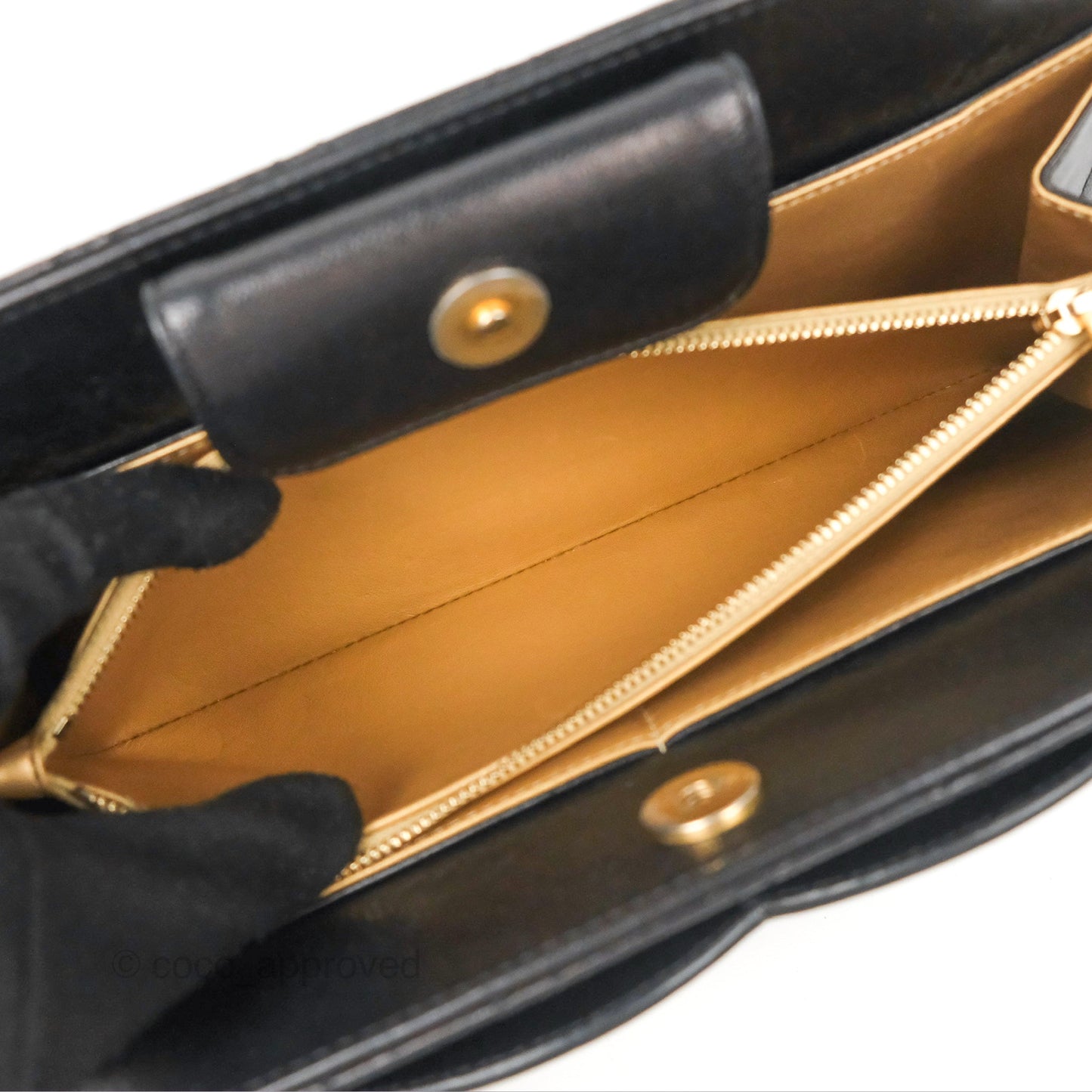 Chanel Coco Midnight Clutch Black Lambskin Gold Hardware