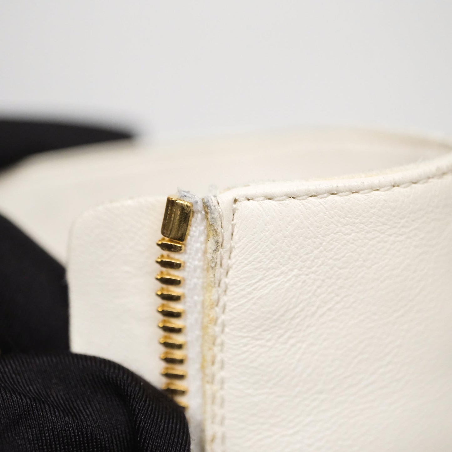 Chanel Logo Wedge Combat Boots White Size 38.5