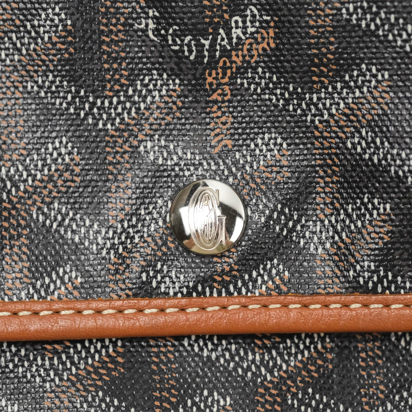 Goyard Hardy Pet Carrier PM Goyardine Canvas Black Tan