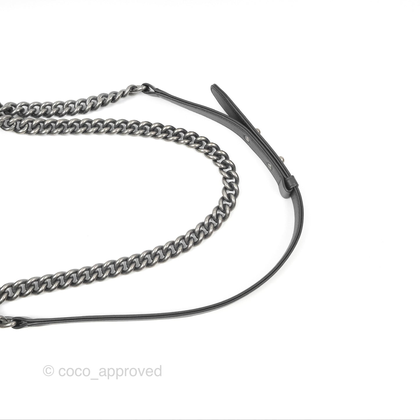 Chanel Small Boy Black Calfskin Ruthenium Hardware