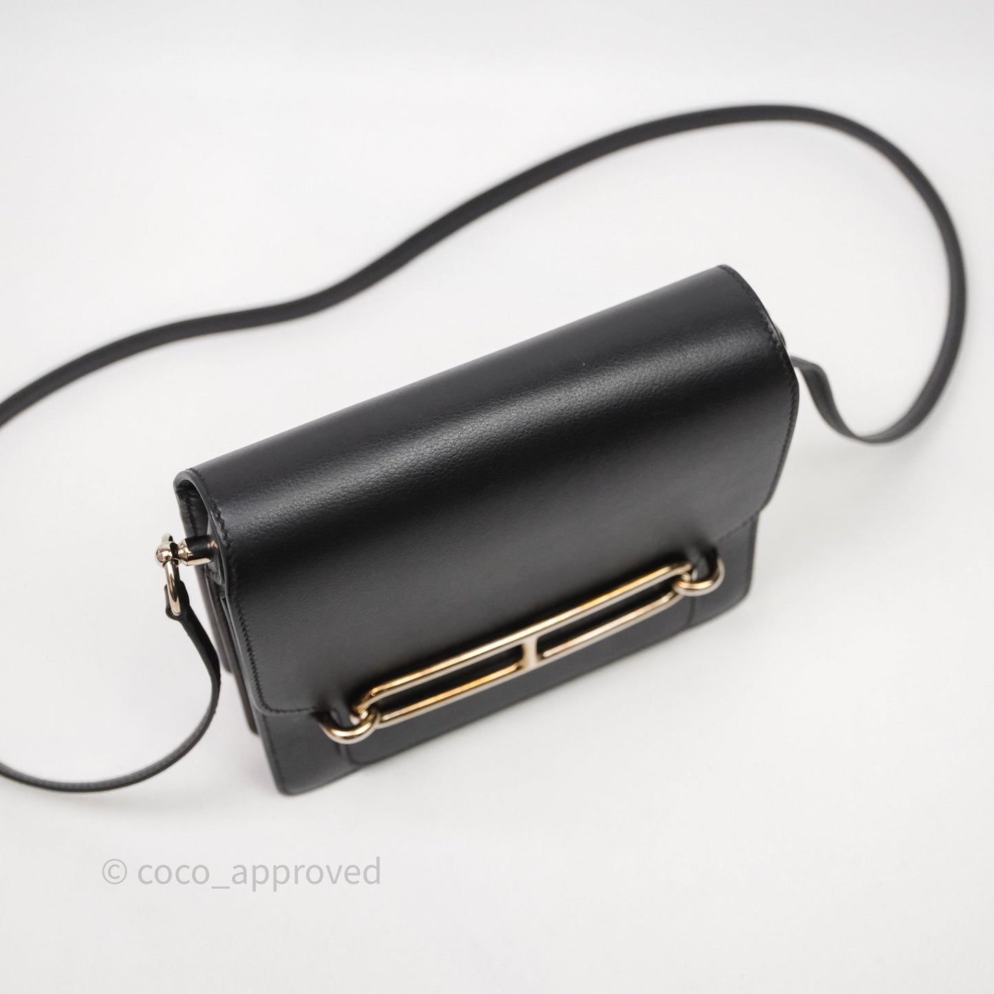 Hermès Roulis Mini 18 Black Noir 89 Palladium Hardware