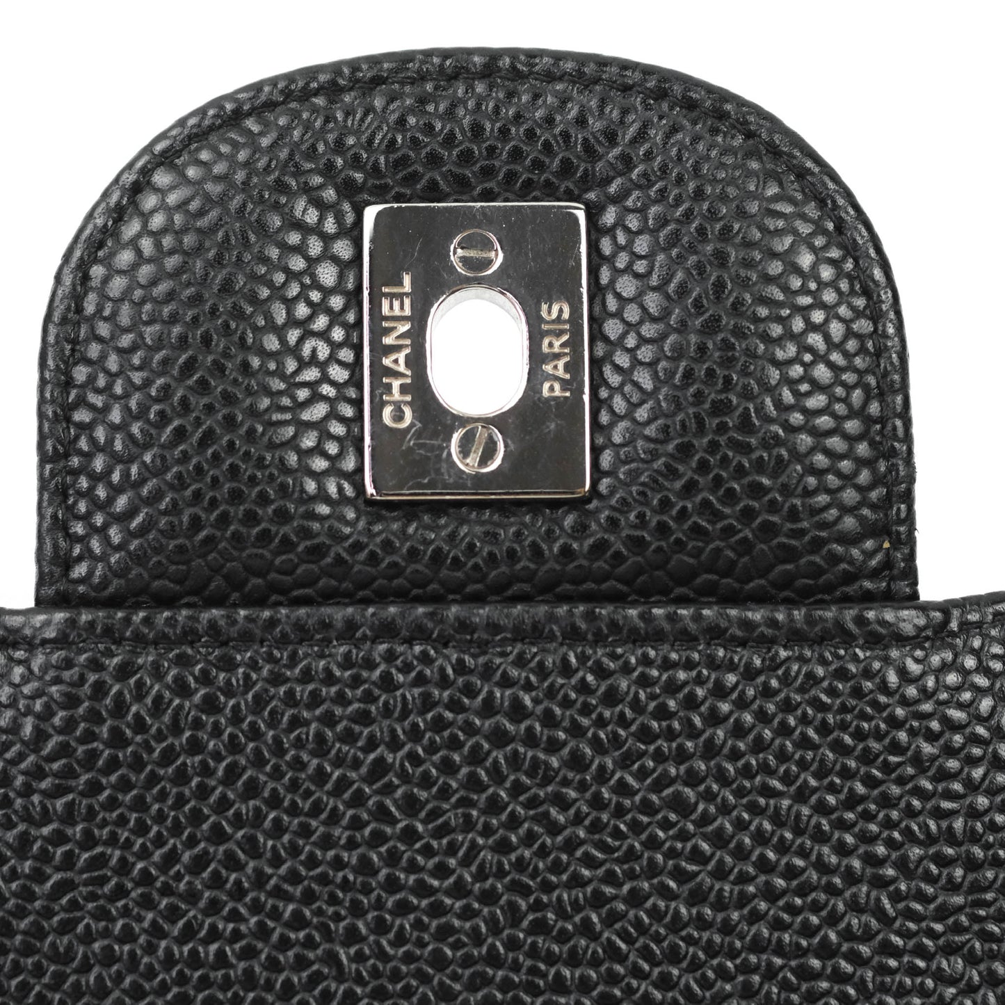 Chanel Jumbo Double Flap Black Caviar Silver Hardware⁣⁣