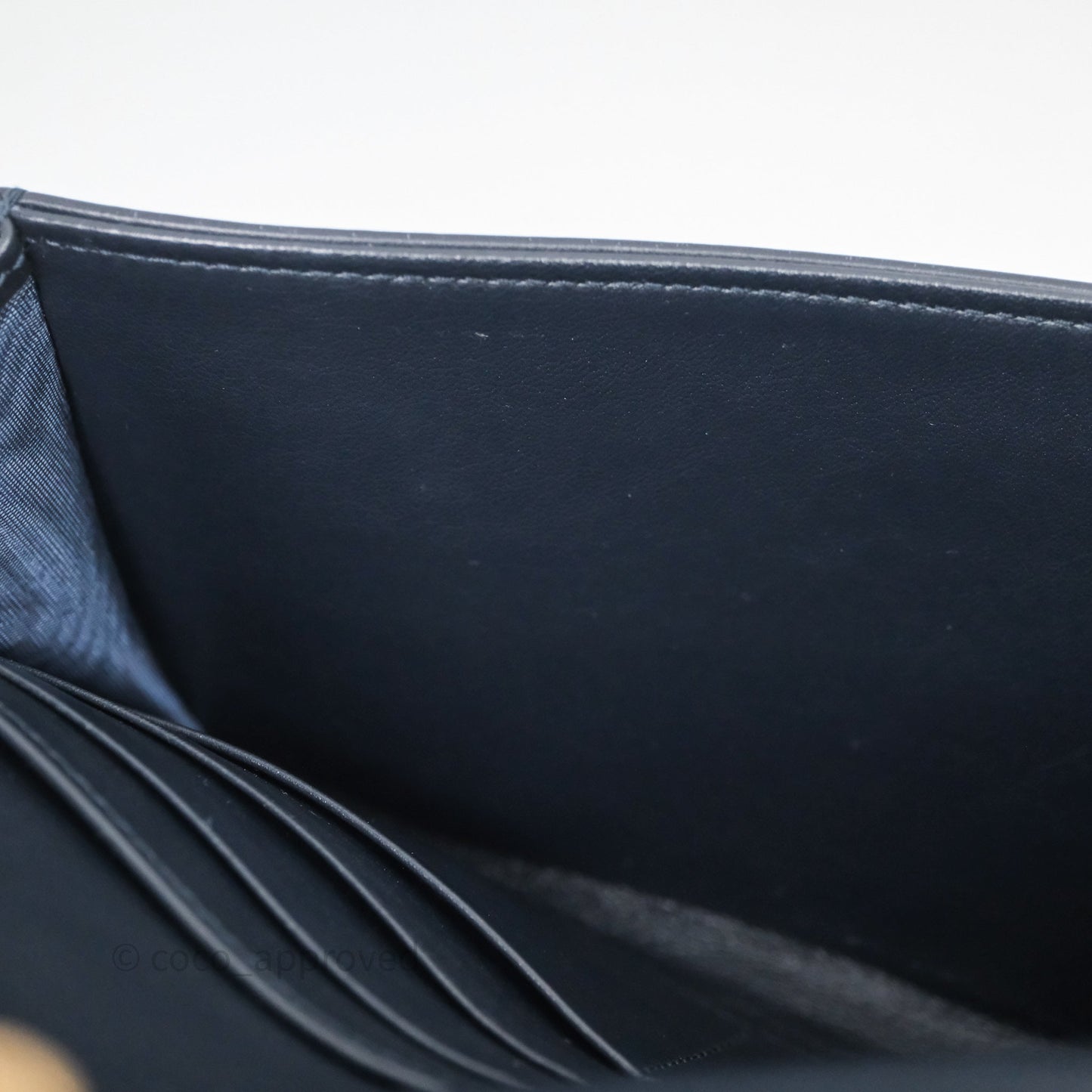 Christian Dior Small Saddle Pouch Wallet with Chain Blue Dior Oblique Jacquard