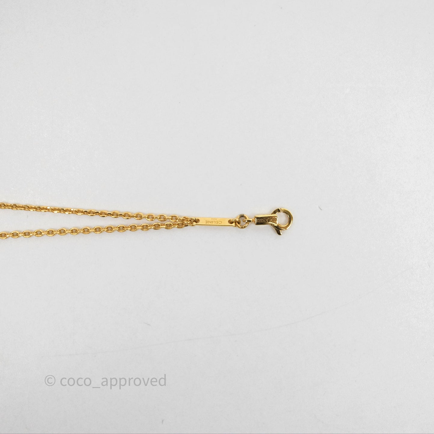 Celine Triomphe Suspended Bracelet In Gold