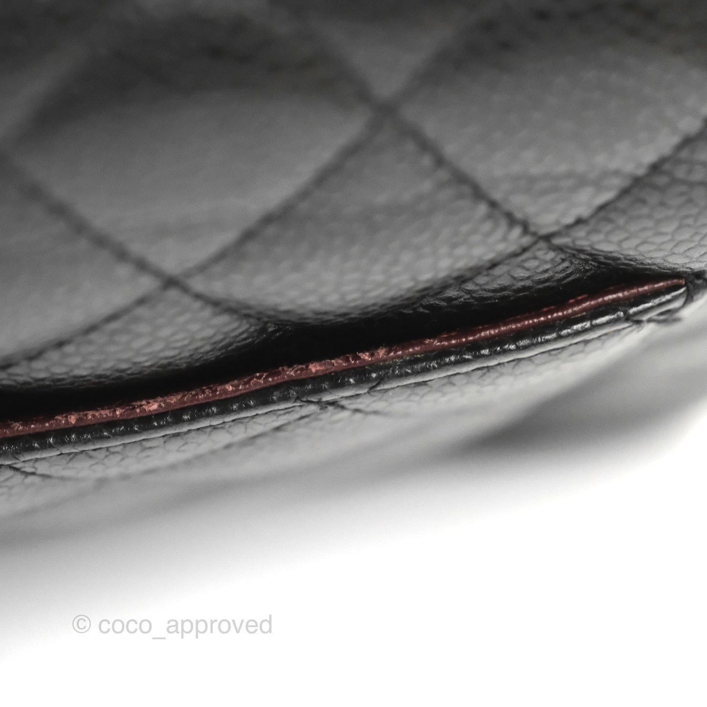 Chanel Classic M/L Medium Flap Quilted Black Caviar Silver Hardware