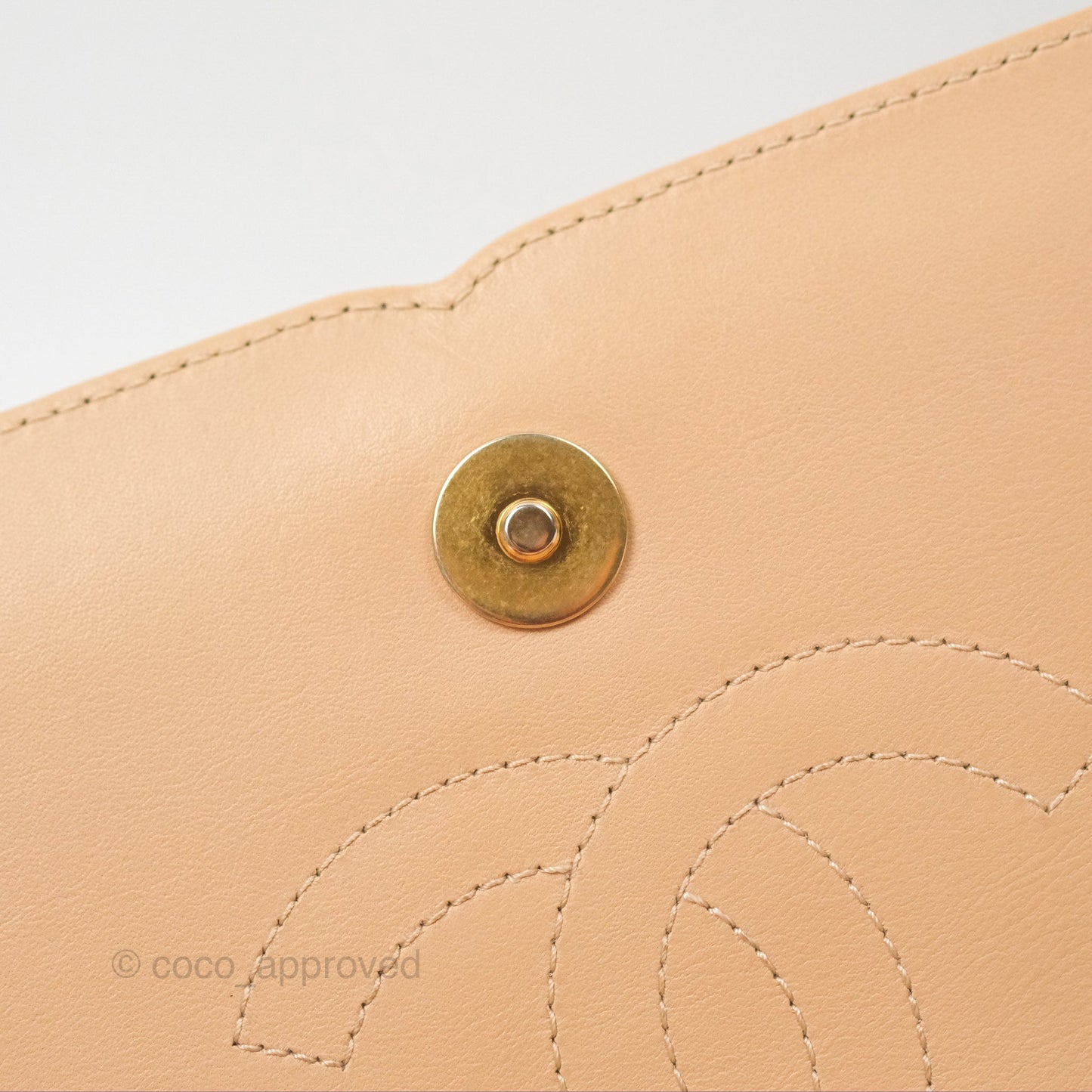 Chanel Quilted Small CC Filigree Flap Beige Black Caviar