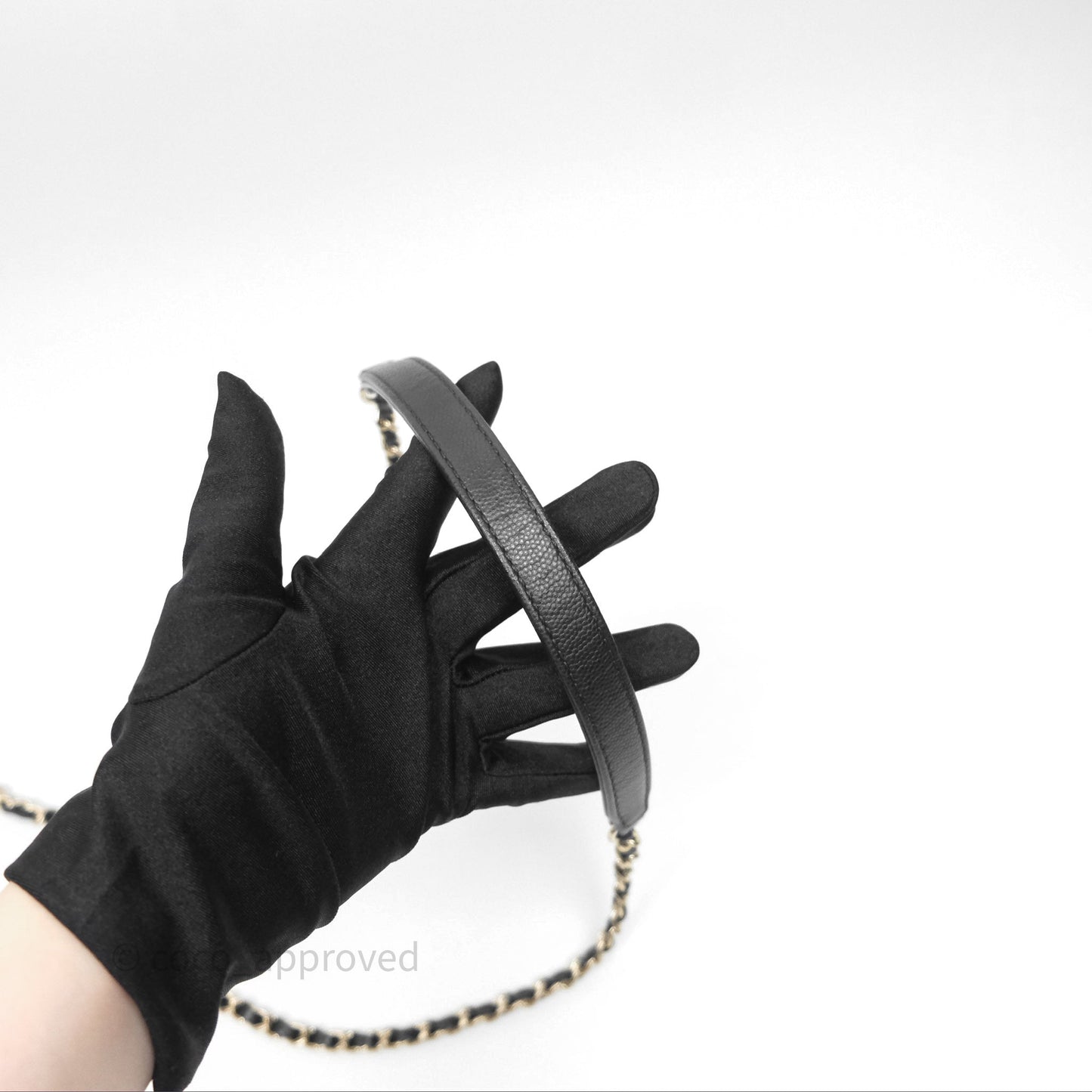 Chanel Small Coco Handle Quilted Black Caviar Gold Hardware