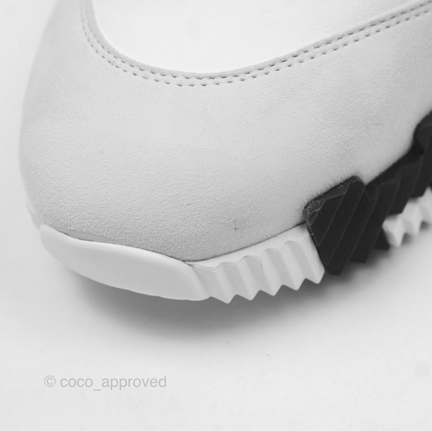 Hermès Femme Bouncing Sneaker Blanc White/Black Size 37.5