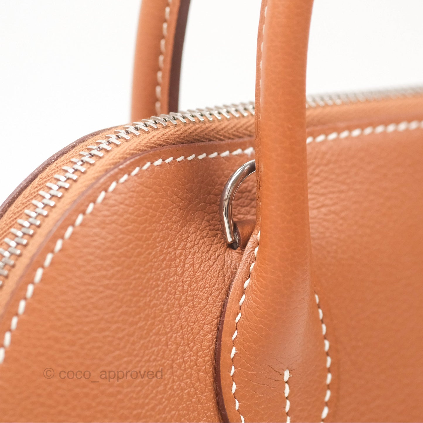 Hermès Bolide 1923 25 Gold 37 Evercolor Palladium Hardware
