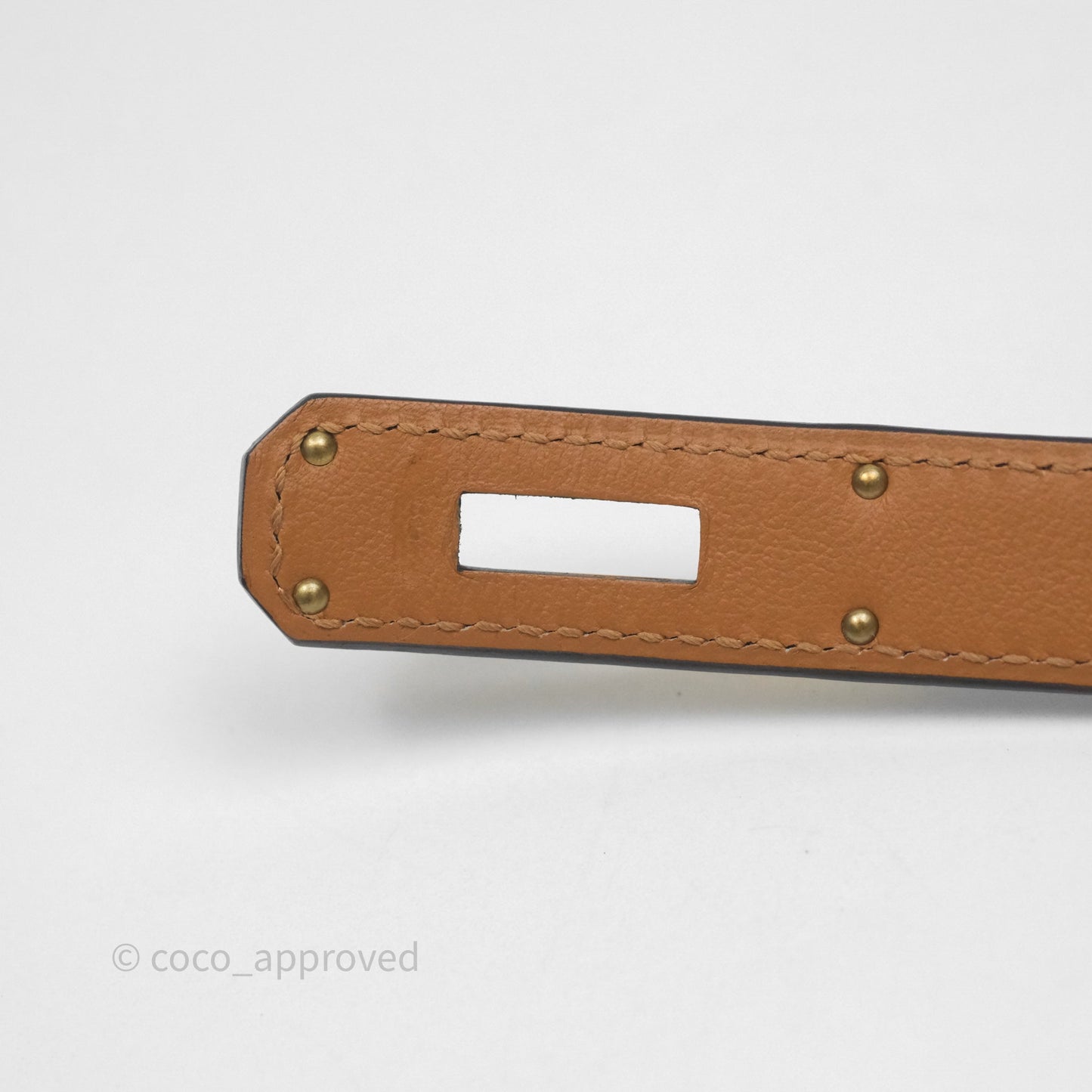 Hermès Kelly Buckle Belt Etoupe Epsom Rose Gold Hardware