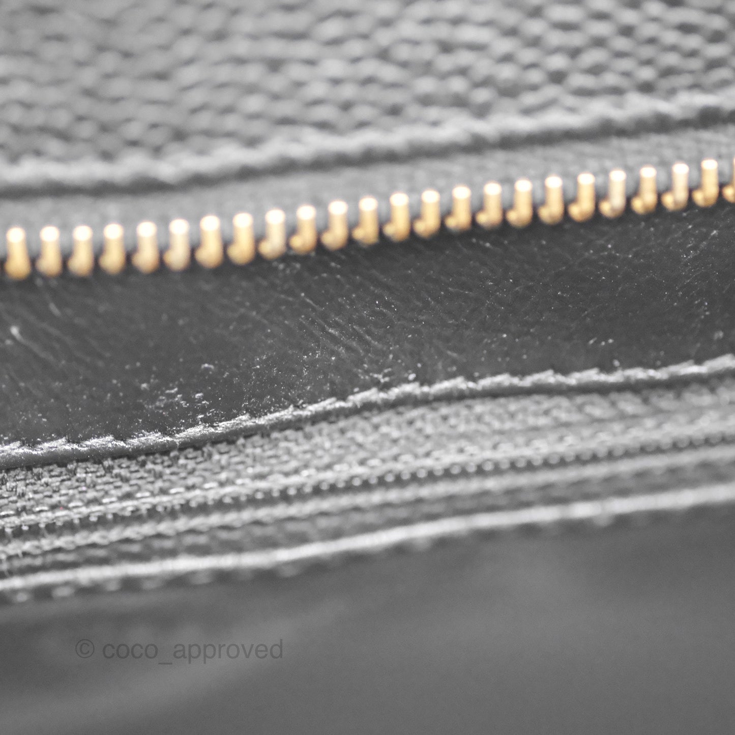 Chanel Vintage Medallion CC Black Caviar Tote Bag Gold Hardware