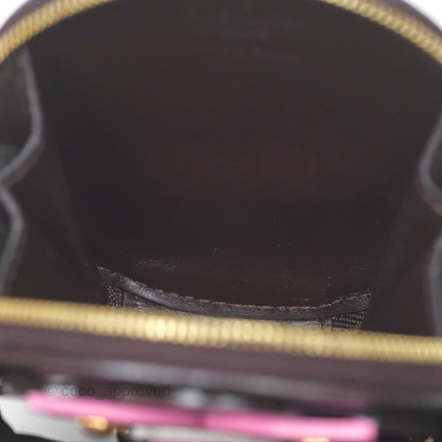 Louis Vuitton Porte Monnaie Rond Vernis Flower Wallet