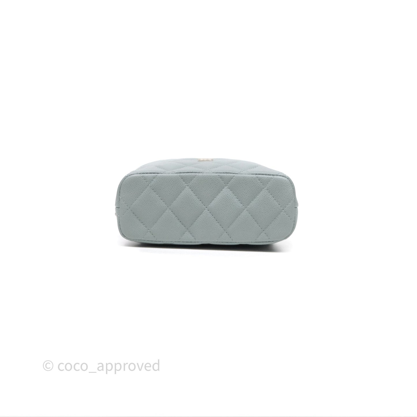 Chanel Hobo With Chain Quilted Tiffany Green Grey Caviar Gold Hardware