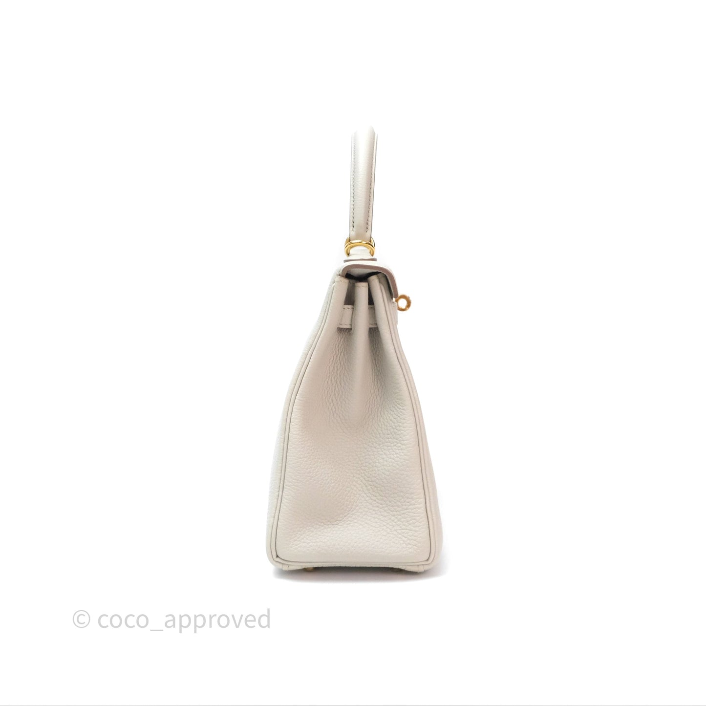 Hermès Retourne Kelly 25 Beton 8L Togo Gold Hardware