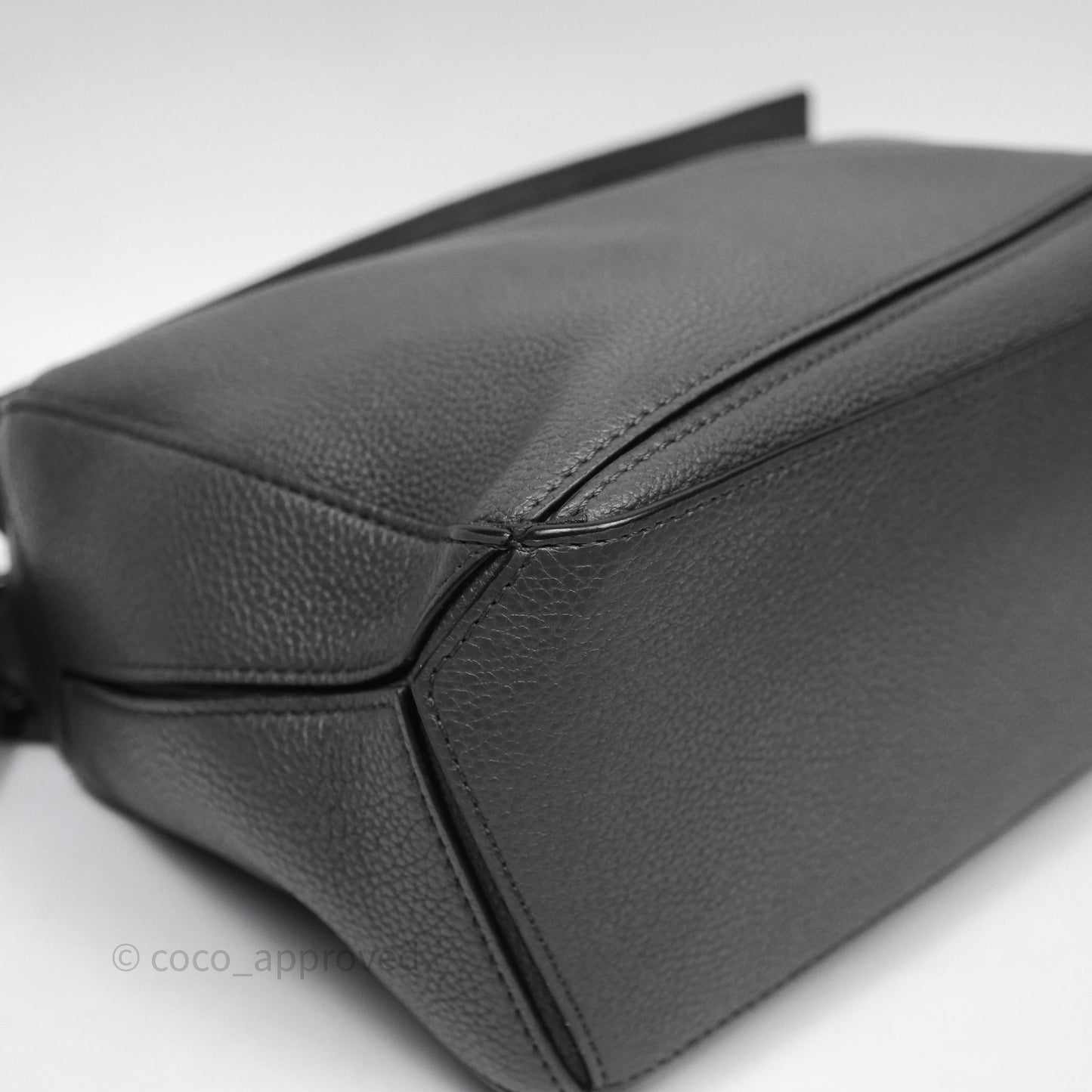 Loewe Small Puzzle Grey Calfskin Edge Bag