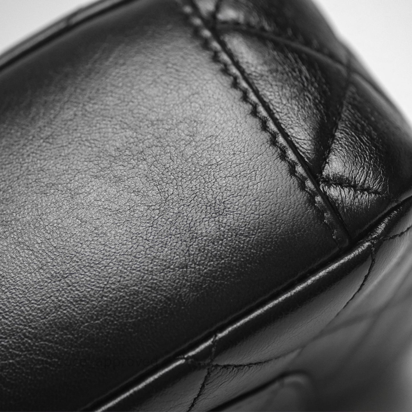 Chanel Quilted Flap Bag Black Lambskin Aged Gold Hardware 22P
