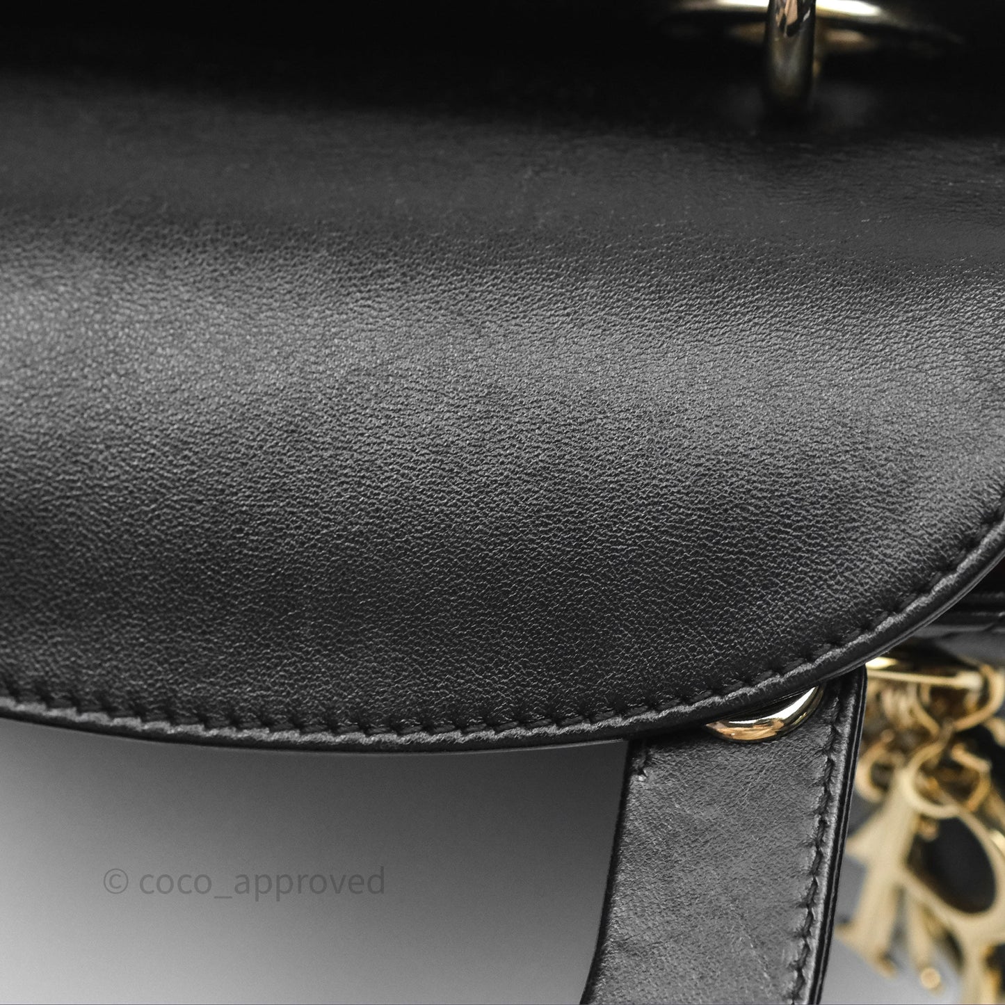 Christian Dior Small Lady Dior My ABCDior Black Cannage Lambskin